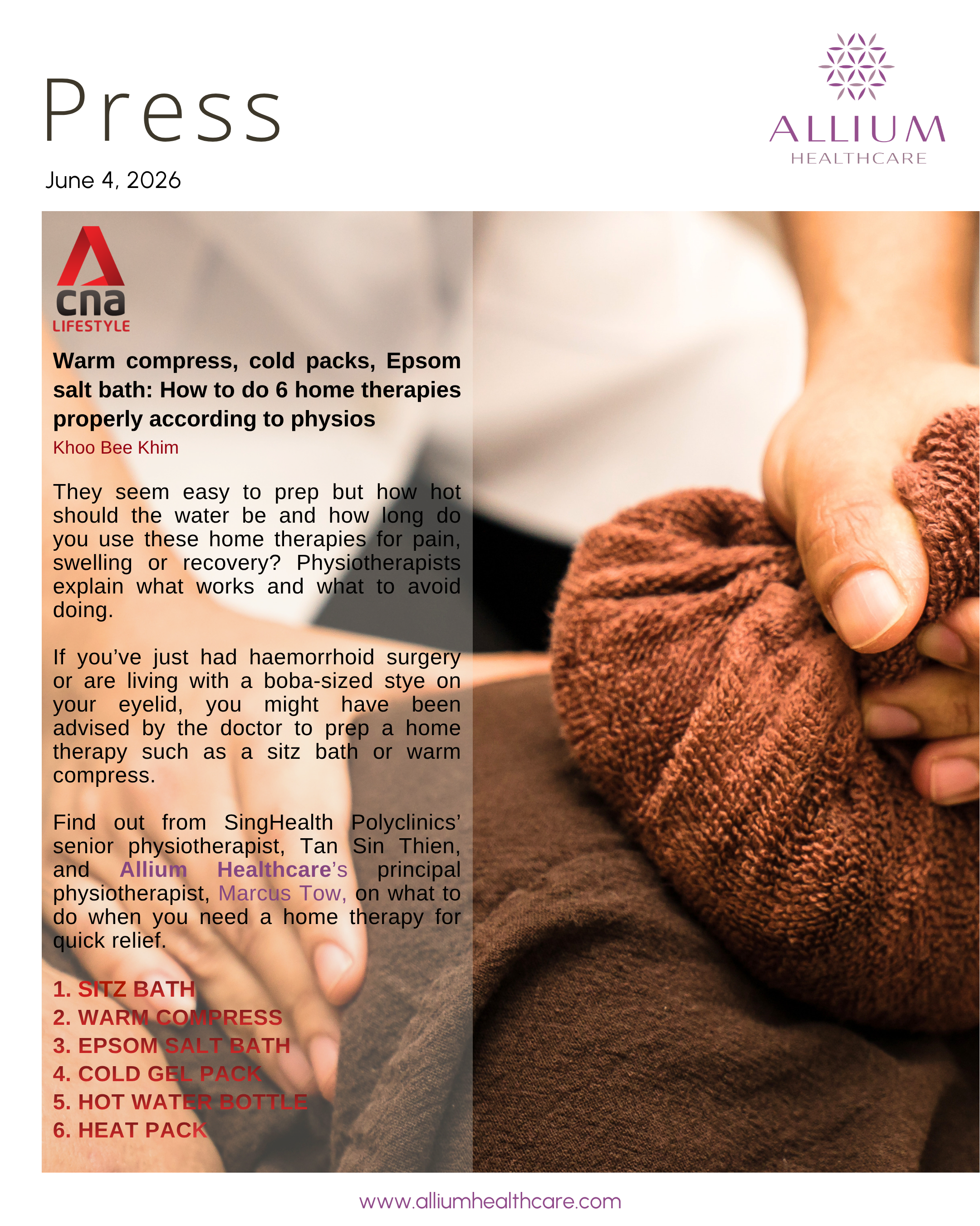 Warm compress, cold packs, Epsom salt bath: How to do 6 home therapies properly according to physios