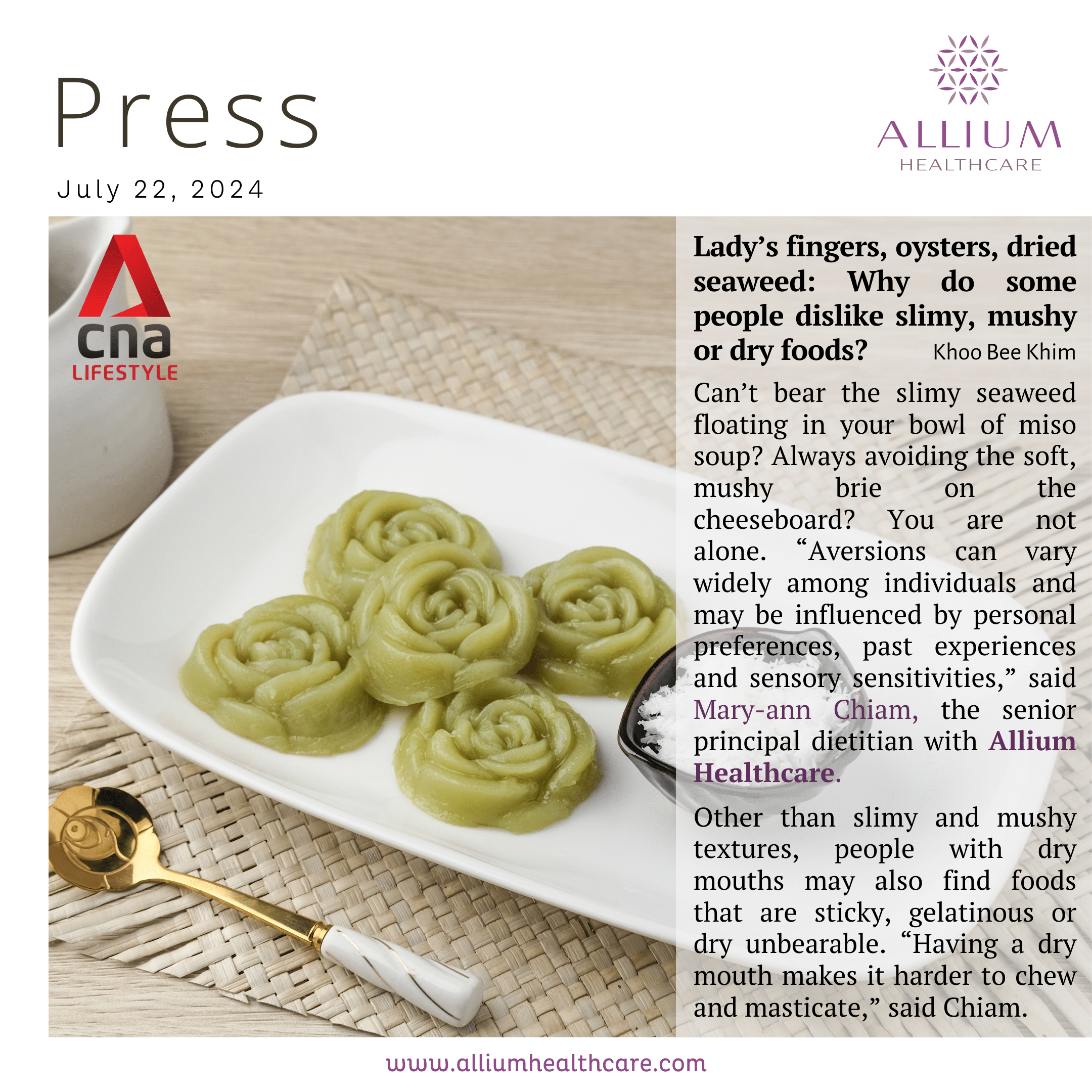 Why Do Some People Dislike Slimy, Mushy or Dry Foods?